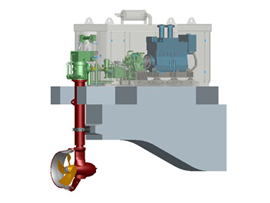 Other configurations of azimuth thruster
